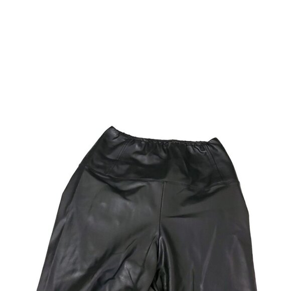 Aritzia Wilfred Free Daria Pants Small Black Vegan Leather Full Length Leggings - Picture 3 of 9